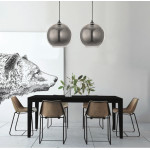 InLight Κρεμαστό φωτιστικό από φιμέ γυαλί 1XE27 D:30cm (4355-Α)