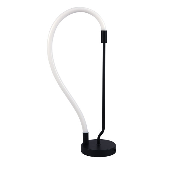 InLight Επιτραπέζιο φωτιστικό LED 18W 3000K από μαύρο μέταλλο και σωλήνα σιλικόνης D:60cm (3010) InLight Επιτραπέζιο φωτιστικό LED 18W 3000K από μαύρο μέταλλο και σωλήνα σιλικόνης D:60cm (3010)