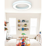 InLight Κρεμαστό φωτιστικό LED 50W 4000K σε λευκή απόχρωση D:80cm (6171-80-WH)