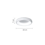InLight Πλαφονιέρα οροφής LED 24W 3CCT (by tuya) από λευκό ακρυλικό D:40cm (42020-B-White) InLight Πλαφονιέρα οροφής LED 24W 3CCT (by tuya) από λευκό ακρυλικό D:40cm (42020-B-White)