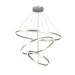 Inlight Κρεμαστό φωτιστικό LED 100W 3CCT (by switch on base) D:60cm (6095-A-Silver) Inlight Κρεμαστό φωτιστικό LED 100W 3CCT (by switch on base) D:60cm (6095-A-Silver)