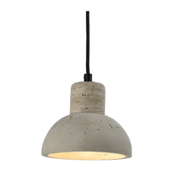 InLight Κρεμαστό φωτιστικό γκρι από travertine marble 1XΕ27 D:15 x 12.5cm (4094) InLight Κρεμαστό φωτιστικό γκρι από travertine marble 1XΕ27 D:15 x 12.5cm (4094)