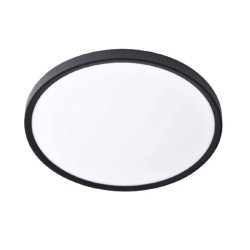 Inlight Πλαφονιέρα οροφής LED 60W 3CCT (by switch on base) σε μαύρη απόχρωση D:75x2,5cm (42036-AA-Black)