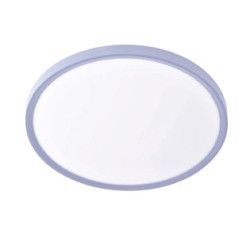 Inlight Πλαφονιέρα οροφής LED 40W 3CCT (by switch on base) σε ασημί απόχρωση D:50x2,5cm (42036-B-Sillver)