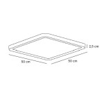 InLight Πλαφονιέρα οροφής LED 40W 3CCT (by switch on base) από ασημί μέταλλο D:50cm (42045-Silver) InLight Πλαφονιέρα οροφής LED 40W 3CCT (by switch on base) από ασημί μέταλλο D:50cm (42045-Silver)