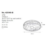 InLight Πλαφονιέρα οροφής LED 27W 4cct από λευκό ακρυλικό D:40cm (42048-B)