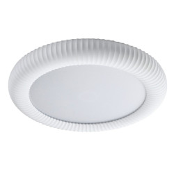 Inlight Φωτιστικό Οροφής Γύψινο LED 36W, 3000K, Λευκό, D:40x6,5cm(42054-White)
