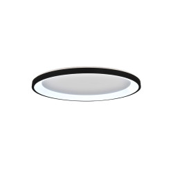 Inlight Πλαφονιέρα οροφής LED 28W 3CCT από μαύρο μέταλλο και ακρυλικό D:60x5cm (42044-B-Black)