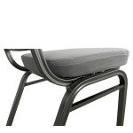 Καρέκλα Catering ArteLibre AUREVIA Γκρι/Ασημί Ύφασμα/Μέταλλο 57x40x93cm Καρέκλα Catering ArteLibre AUREVIA Γκρι/Ασημί Ύφασμα/Μέταλλο 57x40x93cm