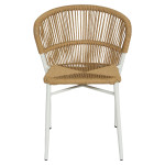 Καρέκλα Κήπου ArteLibre RIVIERA Λευκό/Φυσικό Αλουμίνιο/Rattan 57x61x79cm Καρέκλα Κήπου ArteLibre RIVIERA Λευκό/Φυσικό Αλουμίνιο/Rattan 57x61x79cm