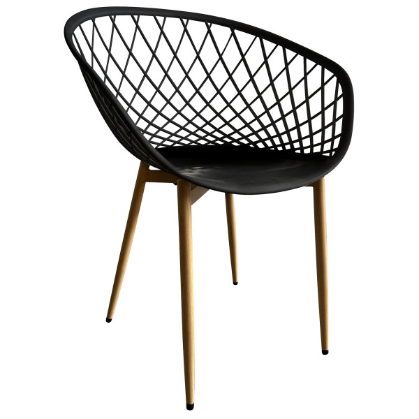 Καρέκλα Κήπου ArteLibre BALI Μαύρο/Φυσικό PP/Μέταλλο 62x42x82cm Καρέκλα Κήπου ArteLibre BALI Μαύρο/Φυσικό PP/Μέταλλο 62x42x82cm