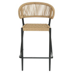 Σκαμπό Bar ArteLibre CEBU Μαύρο/Φυσικό Αλουμίνιο/Rattan 60x60x99cm Σκαμπό Bar ArteLibre CEBU Μαύρο/Φυσικό Αλουμίνιο/Rattan 60x60x99cm