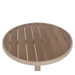 Τραπέζι Κήπου ArteLibre RAROTONGA Μπεζ Αλουμίνιο/Polywood Φ60x70cm Τραπέζι Κήπου ArteLibre RAROTONGA Μπεζ Αλουμίνιο/Polywood Φ60x70cm