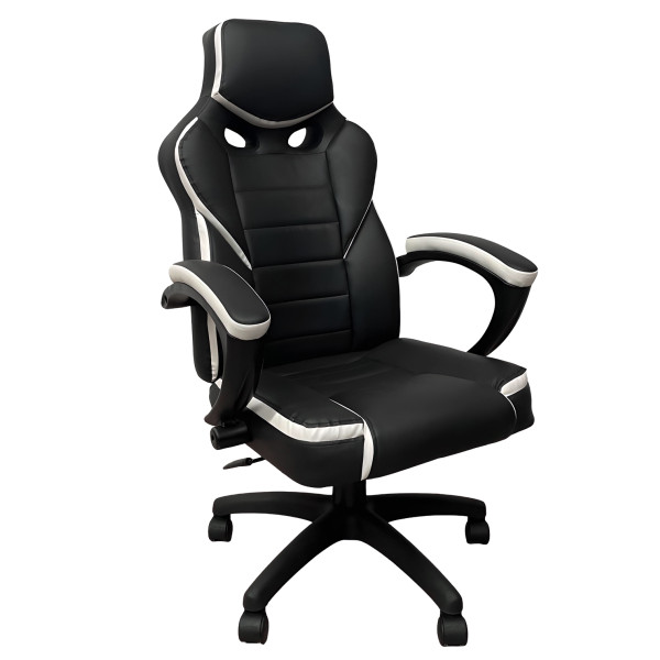 Καρέκλα Γραφείου ArteLibre Gaming ΚΛΕΟΝΙΚΗ Μαύρο/Λευκό 65x72x118-126cm Καρέκλα Γραφείου ArteLibre Gaming ΚΛΕΟΝΙΚΗ Μαύρο/Λευκό 65x72x118-126cm