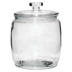 Βάζο Με Καπάκι Διάφανο Ερμητικό 390cl Φ18x25cm