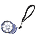 Φακός Με 9 LED Μπαταρίας Μέταλλο 8.5cm Σε 4 Χρώματα