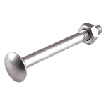 Κασονόβιδα M 8x60 Inox A2 DIN603 & Περικόχλιο 10Τμχ