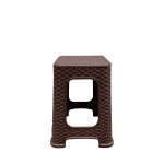 Σκαμπό ArteLibre Καφέ Rattan 35x35x46cm Σκαμπό ArteLibre Καφέ Rattan 35x35x46cm