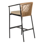 Σκαμπό ArteLibre MANDRAKA Μαύρο/Φυσικό Αλουμίνιο/Rattan 56x63x108cm Σκαμπό ArteLibre MANDRAKA Μαύρο/Φυσικό Αλουμίνιο/Rattan 56x63x108cm