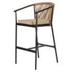 Σκαμπό ArteLibre MANDRAKA Μαύρο/Φυσικό Αλουμίνιο/Rattan 56x63x108cm Σκαμπό ArteLibre MANDRAKA Μαύρο/Φυσικό Αλουμίνιο/Rattan 56x63x108cm