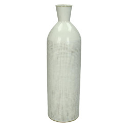 Βάζο ArteLibre Λευκό Πέτρα 9.3x9.3x32cm