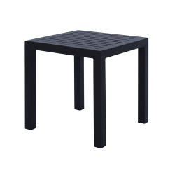 ΤΡΑΠΕΖΙ ΑΛΟΥΜΙΝΙΟΥ QIANA HM5402.02 ΓΚΡΙ 45x45x45,5Υ εκ.
