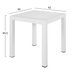 ΤΡΑΠΕΖΙ ΑΛΟΥΜΙΝΙΟΥ QIANA HM5402.01 ΛΕΥΚΟ 45x45x45,5Υ εκ. ΤΡΑΠΕΖΙ ΑΛΟΥΜΙΝΙΟΥ QIANA HM5402.01 ΛΕΥΚΟ 45x45x45,5Υ εκ.
