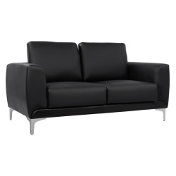ΚΑΝΑΠΕΣ 2ΘΕΣΙΟΣ KΕΝΖΙΕ HM3121.21 ΜΕ ΜΑΥΡΟ PU 142x81x81 εκ.