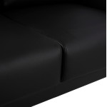 ΚΑΝΑΠΕΣ 2ΘΕΣΙΟΣ KΕΝΖΙΕ HM3121.21 ΜΕ ΜΑΥΡΟ PU 142x81x81 εκ.