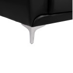 ΚΑΝΑΠΕΣ 2ΘΕΣΙΟΣ KΕΝΖΙΕ HM3121.21 ΜΕ ΜΑΥΡΟ PU 142x81x81 εκ.