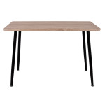 ΤΡΑΠΕΖΙ ΤΡΑΠΕΖΑΡΙΑΣ PALOMA HM8334.01, 120X70Χ76,5 SONΟMA, ΜΑΥΡΑ ΠΟΔΙΑ
