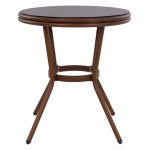 ΤΡΑΠΕΖΙ ΑΛΟΥΜΙΝΙΟΥ MOSES Φ70x76 εκ. BAMBOO LOOK HM5532.03 ΚΑΦΕ ΜΕ ΓΥΑΛΙ ΤΡΑΠΕΖΙ ΑΛΟΥΜΙΝΙΟΥ MOSES Φ70x76 εκ. BAMBOO LOOK HM5532.03 ΚΑΦΕ ΜΕ ΓΥΑΛΙ