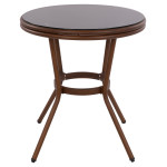 ΤΡΑΠΕΖΙ ΑΛΟΥΜΙΝΙΟΥ MOSES Φ70x76 εκ. BAMBOO LOOK HM5532.03 ΚΑΦΕ ΜΕ ΓΥΑΛΙ ΤΡΑΠΕΖΙ ΑΛΟΥΜΙΝΙΟΥ MOSES Φ70x76 εκ. BAMBOO LOOK HM5532.03 ΚΑΦΕ ΜΕ ΓΥΑΛΙ