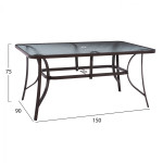 ΤΡΑΠΕΖΙ BRUNO 150X90Χ75Υεκ. ΜΕΤΑΛΛΙΚΟ ΟΡΘΟΓΩΝΙΟ ΚΑΦΕ ΜΕ ΤΡΥΠΑ ΟΜΠΡΕΛΑΣ Φ38 HM5145.12 ΤΡΑΠΕΖΙ BRUNO 150X90Χ75Υεκ. ΜΕΤΑΛΛΙΚΟ ΟΡΘΟΓΩΝΙΟ ΚΑΦΕ ΜΕ ΤΡΥΠΑ ΟΜΠΡΕΛΑΣ Φ38 HM5145.12