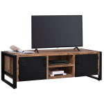 ΕΠΙΠΛΟ TV TURNER HM8189.11 ΜΕΤΑΛΛΟ & ΜΑΣΙΦ ΞΥΛΟ MANGO ΦΥΣΙΚΟ 160x45x51Υ εκ.