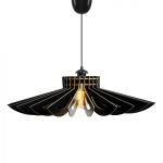 ΦΩΤΙΣΤΙΚΟ ΟΡΟΦΗΣ ΞΥΛΙΝΟ ΚΡΕΜΑΣΤΟ ΜΑΥΡΟ HM7349.03 Φ52x45Υ εκ.