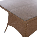 ΤΡΑΠΕΖΙ ΜΕΤΑΛΛΙΚΟ MINSK RATTAN ΜΠΕΖ ΚΑΦΕ HM5507.02 150x90x75 εκ. ΤΡΑΠΕΖΙ ΜΕΤΑΛΛΙΚΟ MINSK RATTAN ΜΠΕΖ ΚΑΦΕ HM5507.02 150x90x75 εκ.