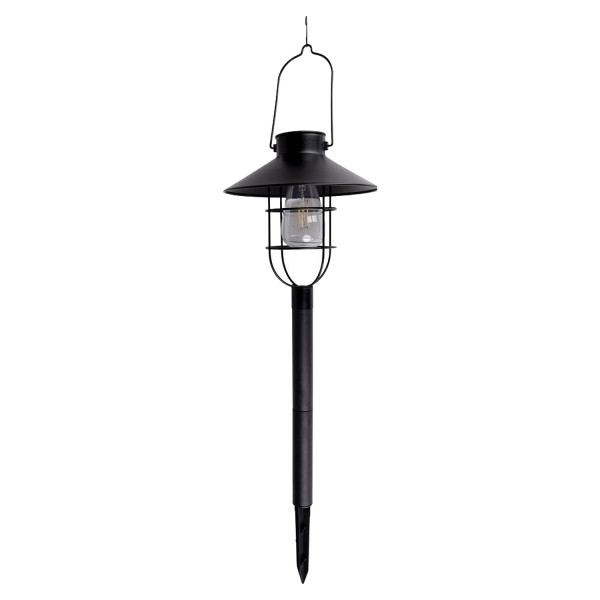 Φανάρι Κήπου LED Ηλιακό Μαύρο 21.8x21.8x64cm GRUNDIG Φανάρι Κήπου LED Ηλιακό Μαύρο 21.8x21.8x64cm GRUNDIG