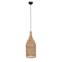 ΦΩΤΙΣΤΙΚΟ ΟΡΟΦΗΣ CARBOY HM7884 ΚΡΕΜΑΣΤΟ ΑΠΟ RATTAN ΣΕ ΦΥΣΙΚΟ ΧΡΩΜΑ Φ28x163,5Yεκ.