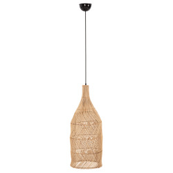 ΦΩΤΙΣΤΙΚΟ ΟΡΟΦΗΣ THEON HM7888 ΚΡΕΜΑΣΤΟ ΑΠΟ RATTAN ΣΕ ΦΥΣΙΚΟ ΧΡΩΜΑ Φ22x148Υ εκ.