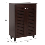 ΠΑΠΟΥΤΣΟΘΗΚΗ-ΝΤΟΥΛΑΠΑ PROLLY HM9608.01 ΜΕΛΑΜΙΝΗ WENGE-2ΠΟΡΤΕΣ-4ΡΑΦΙΑ 60x34x88Υεκ. ΠΑΠΟΥΤΣΟΘΗΚΗ-ΝΤΟΥΛΑΠΑ PROLLY HM9608.01 ΜΕΛΑΜΙΝΗ WENGE-2ΠΟΡΤΕΣ-4ΡΑΦΙΑ 60x34x88Υεκ.