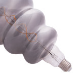 ΛΑΜΠΤΗΡΑΣ LED FILAMENT 8W E27 3000K SMOKE COLOR DIMMABLE HM4056.03
