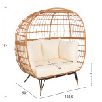 ΠΟΛΥΘΡΟΝΑ ΦΩΛΙΑ MIAMI 2 ΑΤΟΜΩΝ ΤΥΠΟΥ RATTAN HM5870.11 132.5x90x154Υεκ ΠΟΛΥΘΡΟΝΑ ΦΩΛΙΑ MIAMI 2 ΑΤΟΜΩΝ ΤΥΠΟΥ RATTAN HM5870.11 132.5x90x154Υεκ