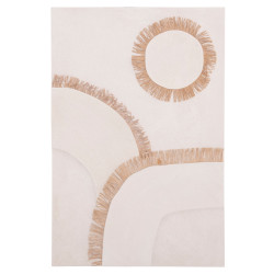 ΠΙΝΑΚΑΣ ΟΡΘΟΓΩΝΙΟΣ ΣΕΙΡΑ SANTORINI HM4531 MDF ΥΠΟΛΕΥΚΟ-ΔΙΑΚΟΣΜΗΣΗ ΜΠΕΖ 80x4,5(πάχος)x120Υεκ.