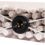 ΕΠΙΤΡΑΠΕΖΙΟ ΦΩΤΙΣΤΙΚΟ TWIGGY HM4426 DRIFTWOOD & ΚΑΠΕΛΟ ΣΕ ΛΕΥΚΟ 50,5x16,5x40Υεκ.