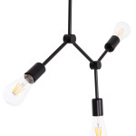 ΦΩΤΙΣΤΙΚΟ ΟΡΟΦΗΣ 3-ΦΩΤΟ LIGHTY HM7404.11 ΜΕΤΑΛΛΟ ΣΕ ΜΑΥΡΟ 52x5x48Υεκ.