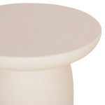 ΤΡΑΠΕΖΙ ΒΟΗΘΗΤΙΚΟ FIBER CEMENT ΣΤΡΟΓΓΥΛΟ HIKARI HM6593.02 ΜΠΕΖ Φ46x48Υεκ.