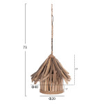 ΦΩΤΙΣΤΙΚΟ ΟΡΟΦΗΣ ΚΡΕΜΑΣΤΟ TREIT HM4874 DRIFTWOOD ΣΕ ΦΥΣΙΚΟ Φ40x73Υεκ [1xΕ27]