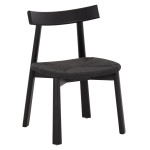 KΑΡΕΚΛΑ ΤΡΑΠΕΖΑΡΙΑΣ OSORIO HM18335.02 RUBBERWOOD & ΣΧΟΙΝΙ ΣΕ ΜΑΥΡΟ 51x55x74Υεκ