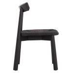KΑΡΕΚΛΑ ΤΡΑΠΕΖΑΡΙΑΣ OSORIO HM18335.02 RUBBERWOOD & ΣΧΟΙΝΙ ΣΕ ΜΑΥΡΟ 51x55x74Υεκ